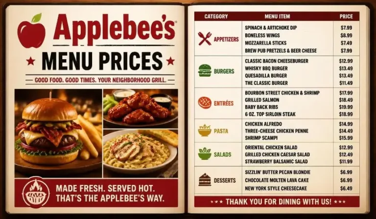 Applebee’s Menu