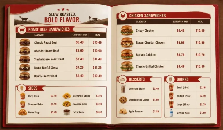 Arby’s Menu