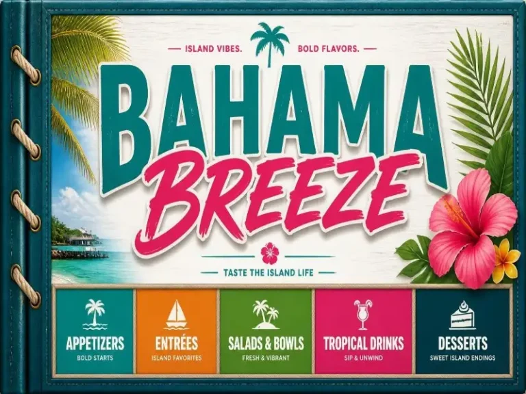 Bahama Breeze Menu