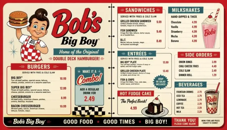 Bob's Big Boy Menu USA Prices 2026 – Burgers, Breakfast & More 4 Bob's Big Boy Menu