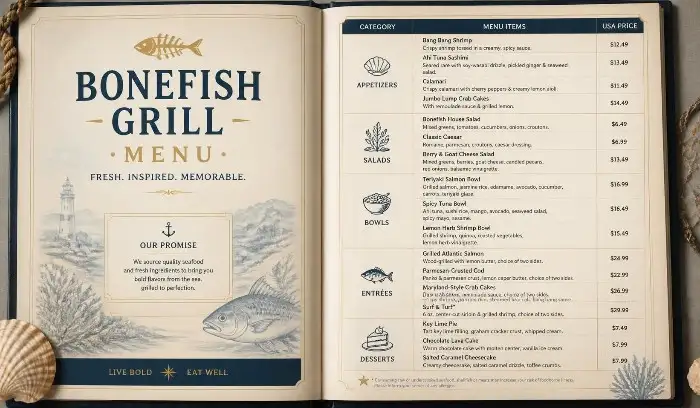 Bonefish Grill Menu