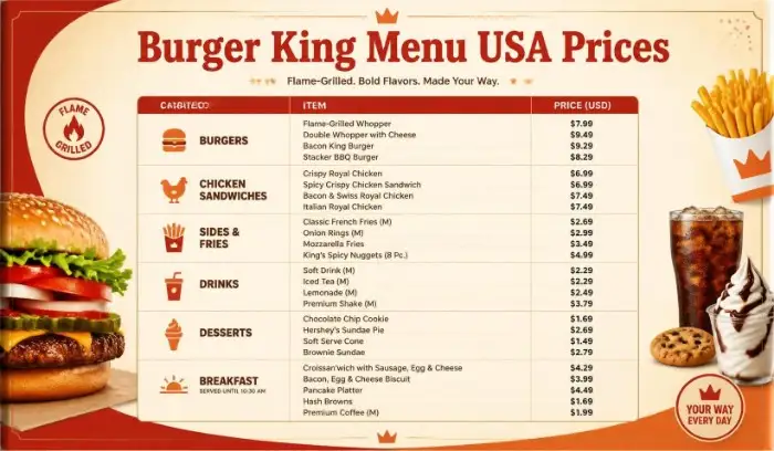 Burger King Menu