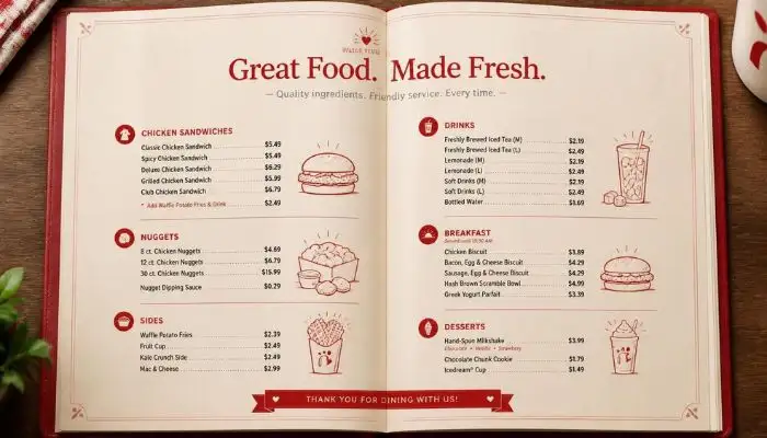 Chick-fil-A Menu