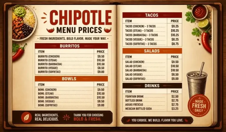 Chipotle Menu