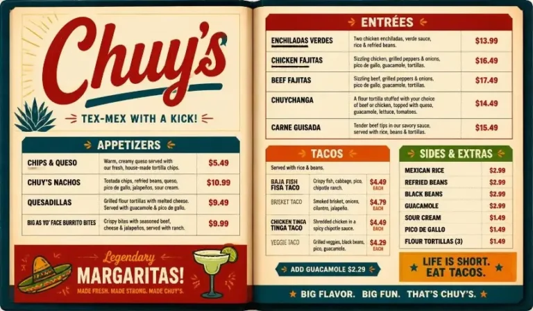 Chuy’s Menu