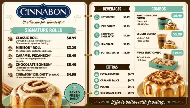 Cinnabon Menu
