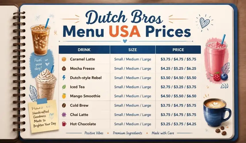 Dutch Bros Menu