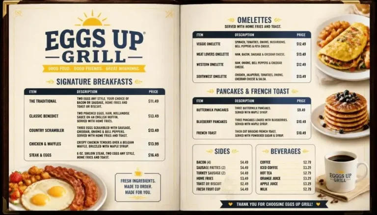 Eggs Up Grill Menu