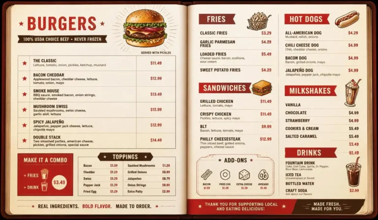 Five Guys Menu