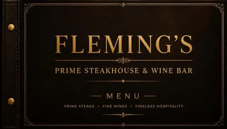 Fleming’s Menu