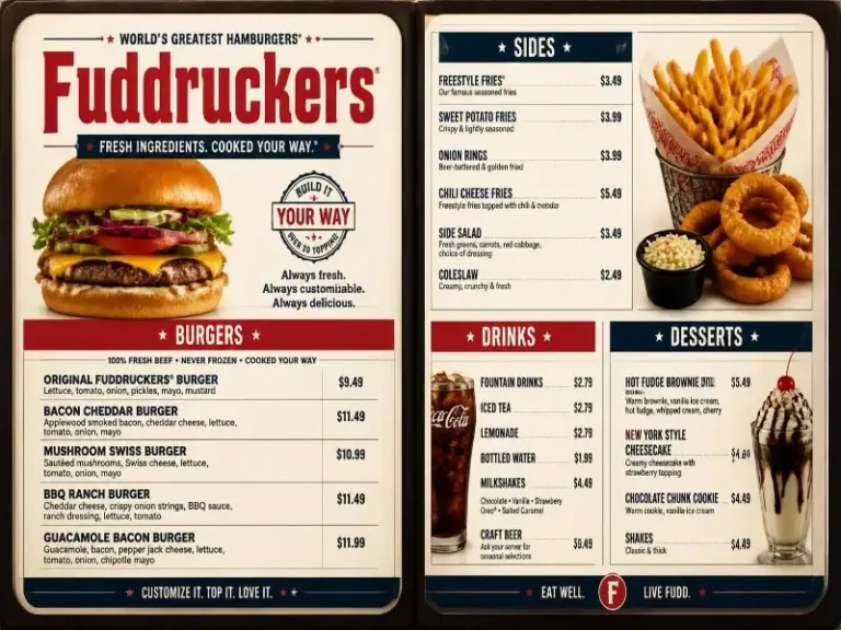Fuddruckers Menu