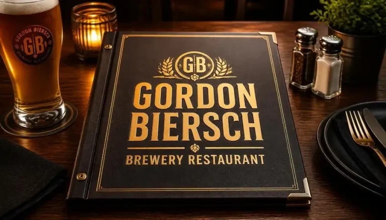 Gordon Biersch Menu