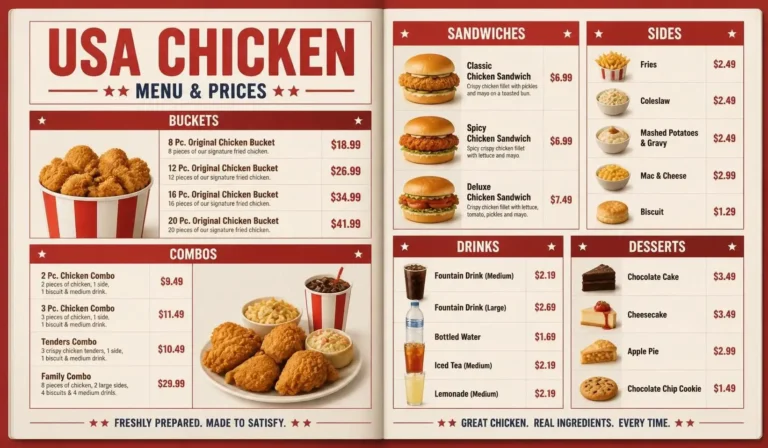 KFC Menu