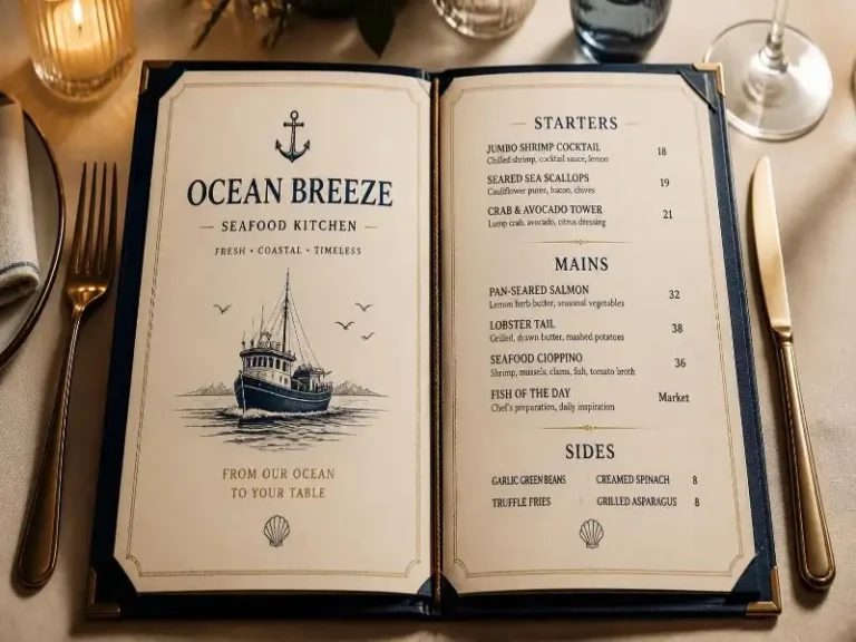 Legal Sea Foods Menu