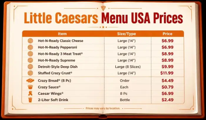 Little Caesars Menu