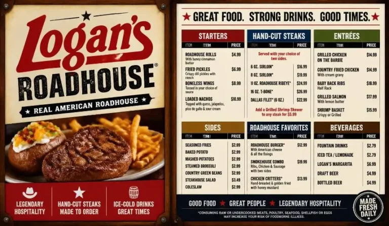 Logan’s Roadhouse Menu