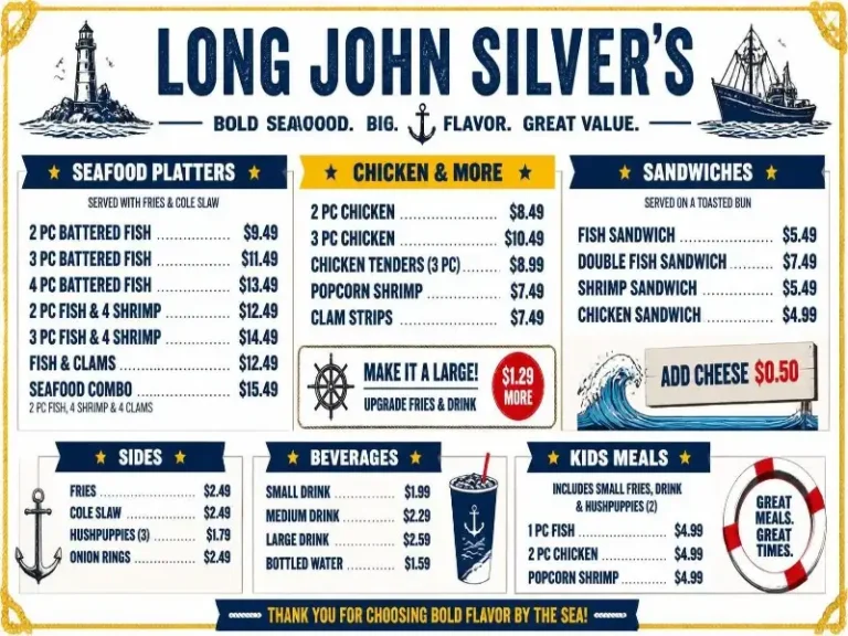 Long John Silver’s Menu