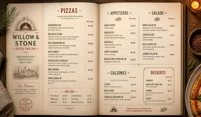 Mellow Mushroom Menu