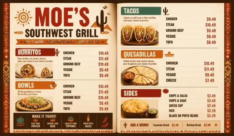 Moe’s Menu