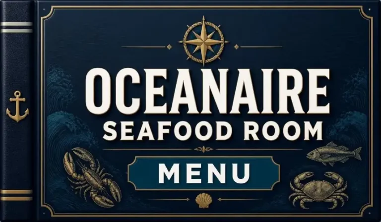 Oceanaire Seafood Room Menu