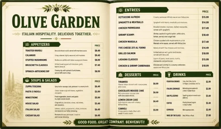 Olive Garden Menu