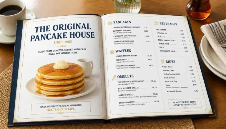 Original Pancake House Menu