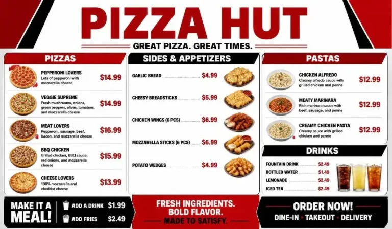 Pizza Hut Menu