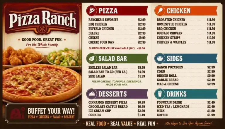 Pizza Ranch Menu