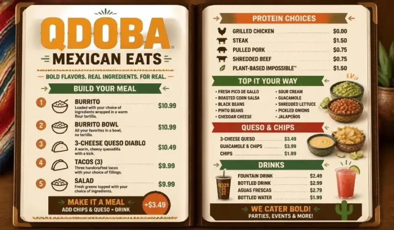 QDOBA Menu