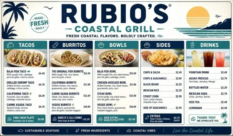 Rubio's Menu