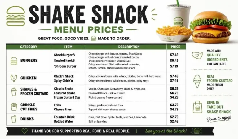 Shake Shack Menu