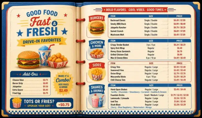 Sonic Menu