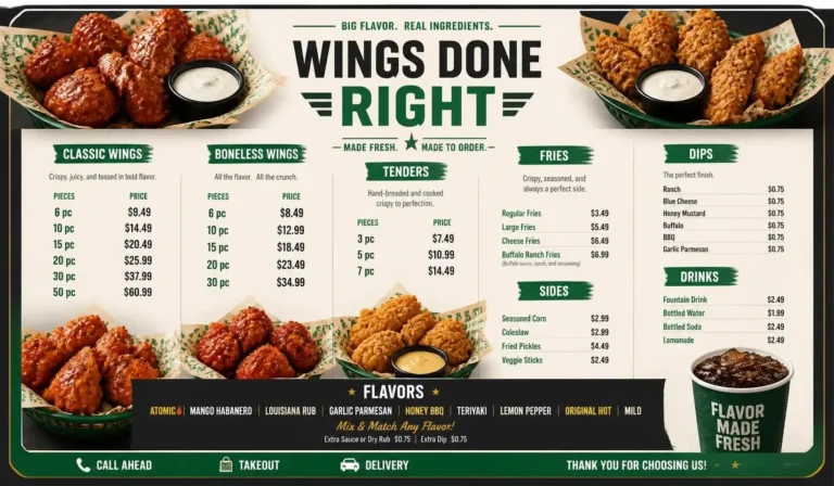 Wingstop Menu